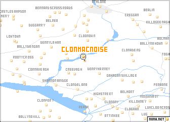 Clonmacnoise (Ireland) map - nona.net