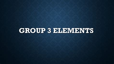 Group 3 Elements - Discoveries & Properties | ProtonsTalk