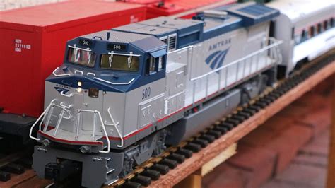 Big Model Trains: Amtrak Passenger Train in G-Scale - YouTube