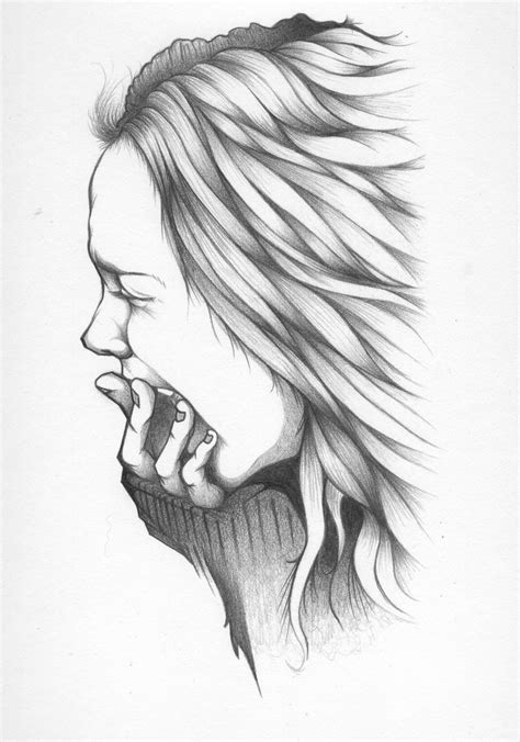 Depressed Girl Drawing at PaintingValley.com | Explore collection of ...