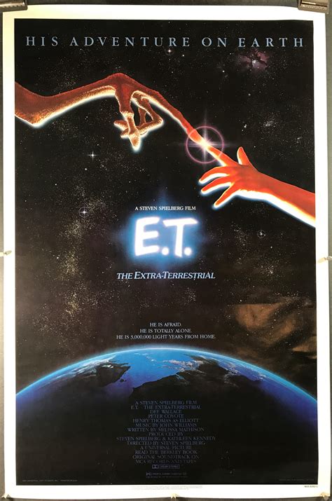 Wall Hangings Home & Living E.T the Extra-Terrestrial Movie Art Poster ...