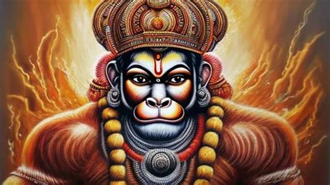 Powerful ai art of lord Hanuman