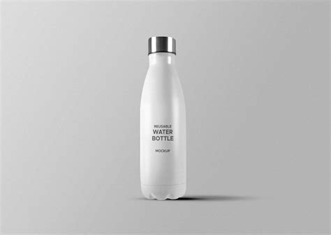 Reusable Water Bottle Free Mockup — Free Mockup World