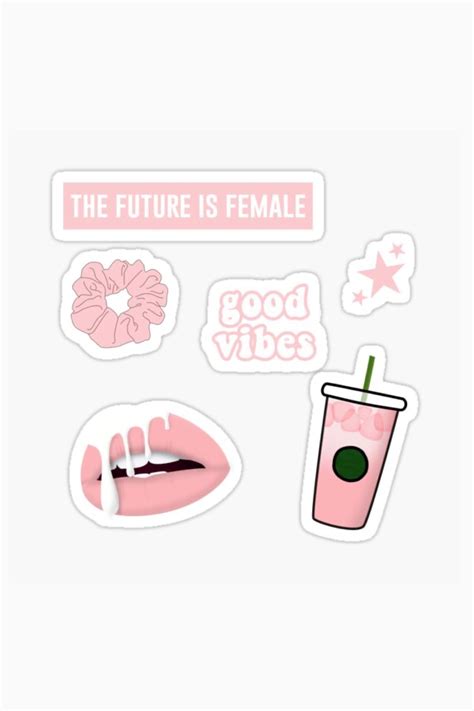 Pink aesthetic Vsco sticker pack printable | Print stickers, Aesthetic ...