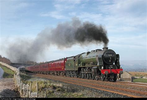 46115 British Railways Ex-LMS Royal Scot class 4-6-0 at Wharton ...