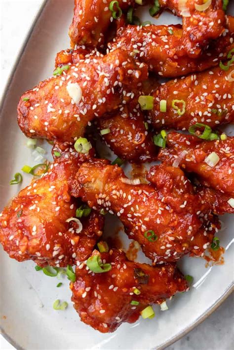 Spicy Honey Garlic Chicken Wings - a dash of dolly