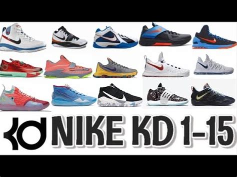 Nike KD 1-15 ( Kevin Durant Shoes From 1 to 15 ) - YouTube