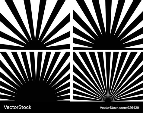 Sunrays Royalty Free Vector Image - VectorStock