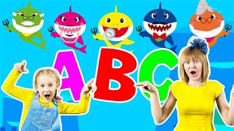 Shark ABC Song | Sing along with Anuta's family and baby shark | Song ...