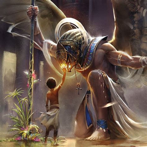 by Gianluca Rolli | Ancient egyptian gods, Egypt concept art, Ancient ...