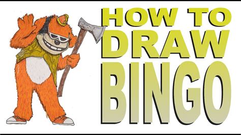 How to draw Bingo (Banana Splits Movie) - YouTube