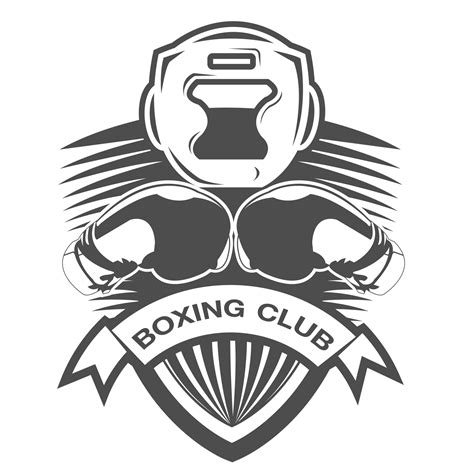 Black and white Boxing Gloves logo 11049000 PNG