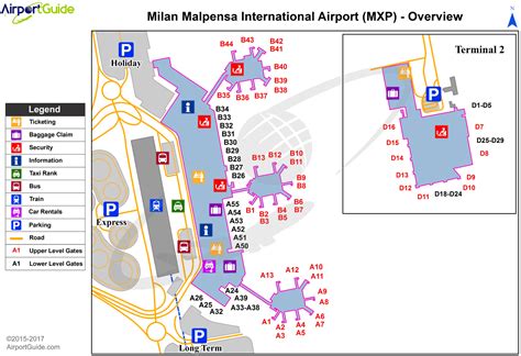 Milan - Malpensa International (MXP) Airport Terminal Map - Overview ...