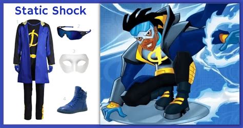 Static Shock Costume For Cosplay & Halloween 2024