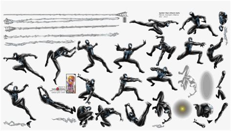 Spiderman Sprite Png - Spider Man Black Suit And Sinister Six PNG Image ...