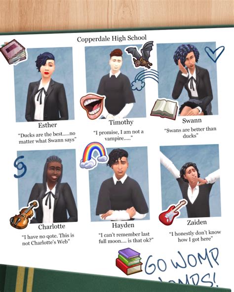 ThatSimsLady : COPPERDALE HIGH SCHOOL YEARBOOK TEMPLATE