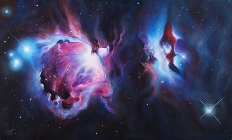 Incredible space art nebula and galaxy paintings on Trendy Art Ideas