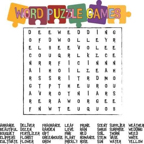 Jumbo Word Search Printable