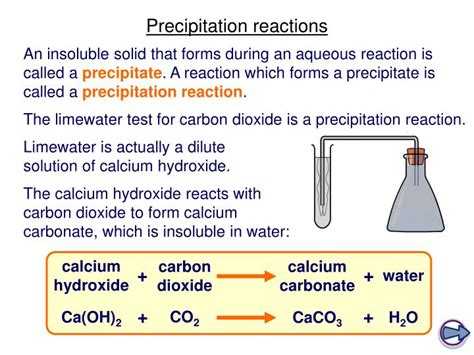 Precipitation Reaction Examples Chemistry