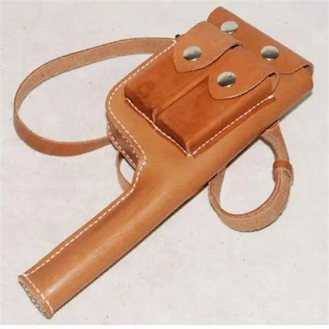 Collectiable WW2 GERMAN MAUSER C96 BROOMHANDLE LEATHER HOLSTER GM008-in ...