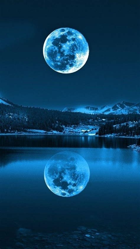 Blue Moon iPhone Wallpapers - Top Free Blue Moon iPhone Backgrounds ...