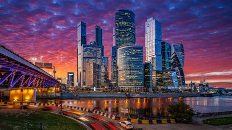 Moscow City At Night Wallpaper, HD City 4K Wallpapers, Images, Photos ...