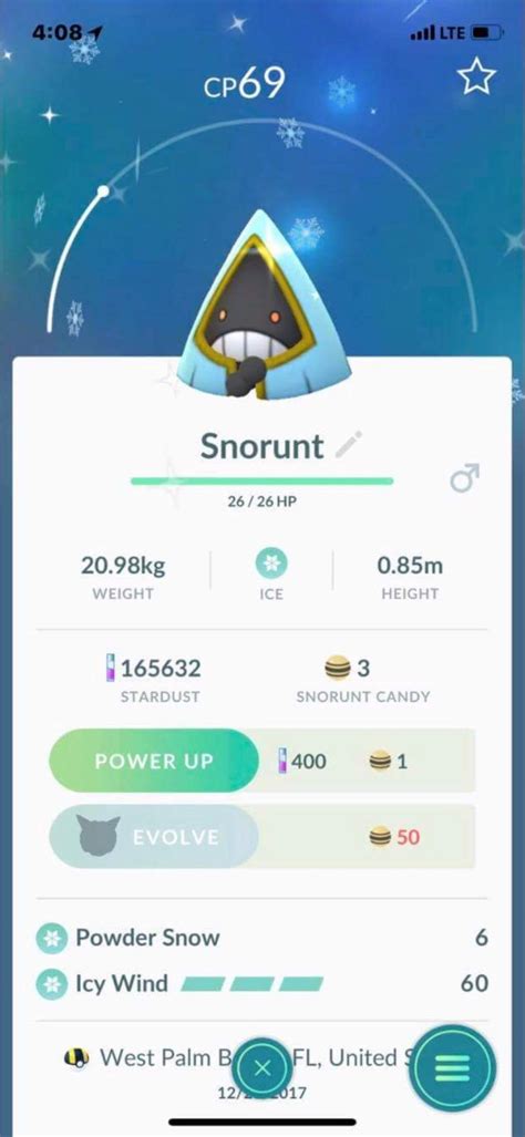 Shiny Snorunt? : r/TheSilphRoad