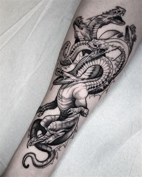 30 Awesome Hydra Tattoos You Can Copy | Greek tattoos, Tattoos, Cool ...