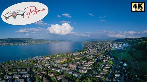 Westseite Zürisee / Zürichsee - Horgen - Wädenswil - Seedamm 4k ...