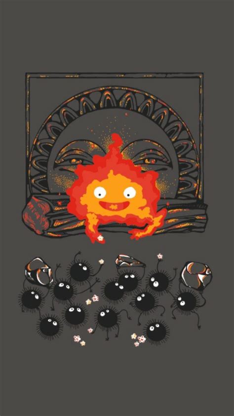 Wallpaper Calcifer - Howl's moving castle | Дисней картины, Фэнтези ...