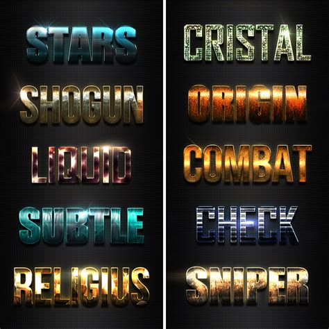 650+ Fantastic Premium Photoshop Text Effects - only $15!