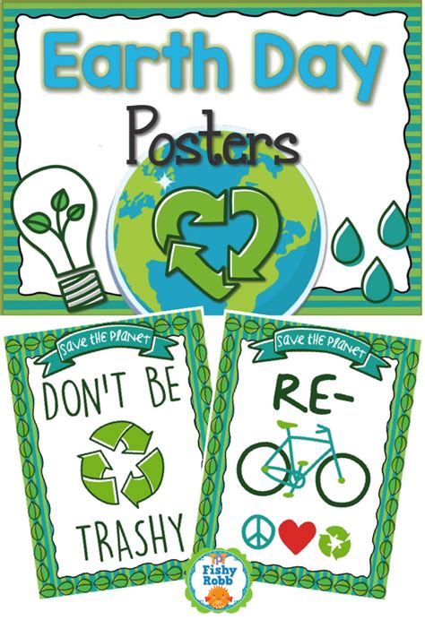 FREE Earth Day posters! | Earth day posters, Earth day activities ...