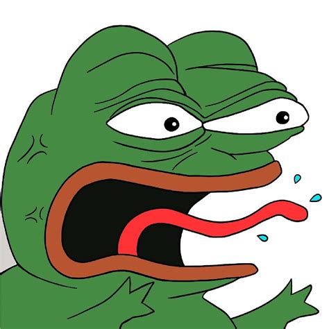 "Angry Pepe The Frog Meme (RARE)" by bitsnake | Redbubble