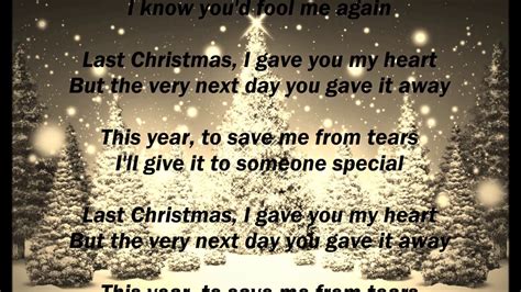 Wham! - Last Christmas (Lyrics) - YouTube