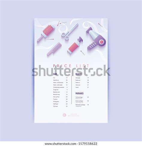 Beauty Salon Banner Design Template Hairstyle Stock Vector (Royalty ...