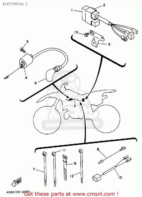 Yamaha YZ125-1 1992 (N) USA ELECTRICAL 1 - buy original ELECTRICAL 1 ...