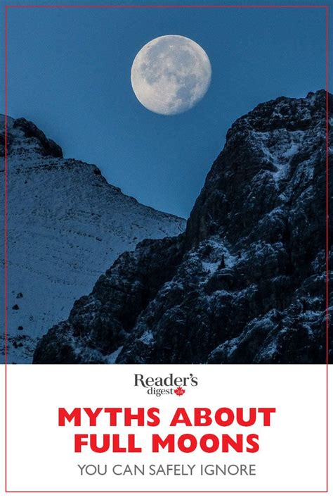 7 Myths About Full Moons You Can Safely Ignore | Full moon, Myths ...