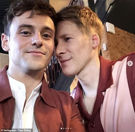 Tom Daley, 26, and husband Dustin Lance Black, 46, share photos to mark ...