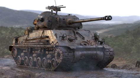 ArtStation - Sherman M4 Tank (FURY), Thiyagarajan Murugesan | Tank fury ...