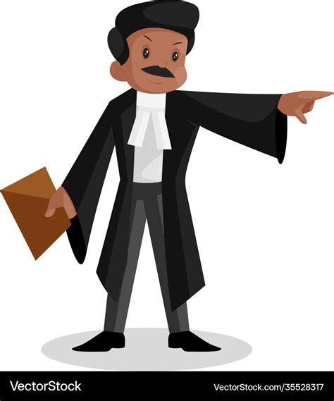 Lawyer cartoon Royalty Free Vector Image - VectorStock