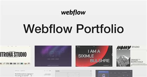 Top 10 online portfolio examples in Webflow | Flowout