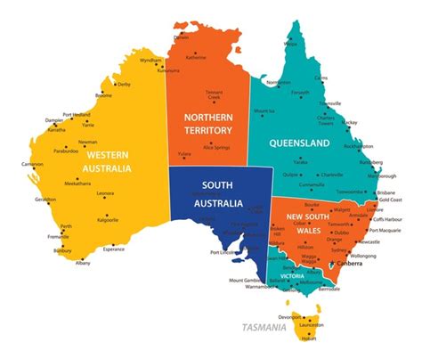 31,932 Australia Map States Images, Stock Photos, 3D objects, & Vectors ...