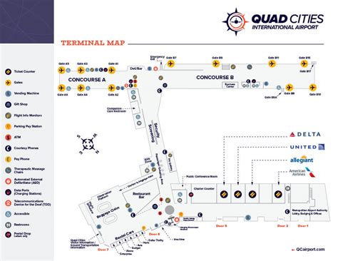 Terminal Map - Quad Cities International Airport