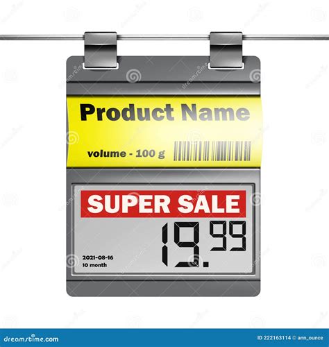 Electronic Shelf Label. E-paper Display For Supermarket Price Tags With ...