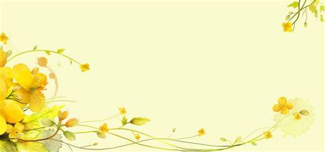 Yellow Flowers Fresh Poster Banner Background | Frame floral, Flores ...