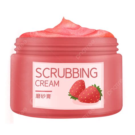 Skin Care Products Scrub, Skincare, Product, Strawberry PNG Transparent ...