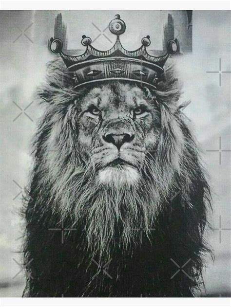 "Lion with crown" Art Print by Herrybert | Redbubble | Lion pictures ...