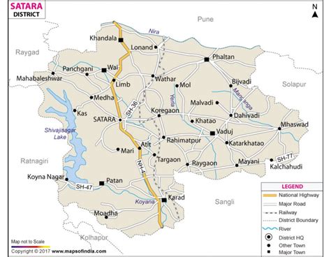 Buy Satara District Map online