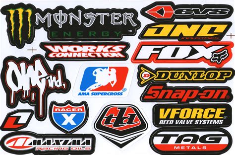 Buy Motocross Motor Racing Cycle Tuning Kit Logo Dirt Bike Racing Decor ...