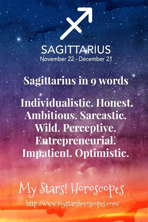 Sagittarius in 9 Words #sagittarius #astrology #traits #quotes # ...